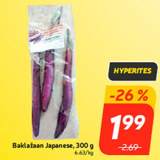 Allahindlus - Baklažaan Japanese, 300 g