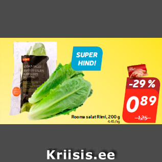 Allahindlus - Rooma salat Rimi, 200 g