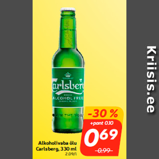 Allahindlus - Alkoholivaba õlu Carlsberg, 330 ml