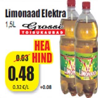 Allahindlus - Limonaad Elektra 1,5L