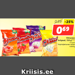 Allahindlus - Virtuosso krõpsud, 150 g****