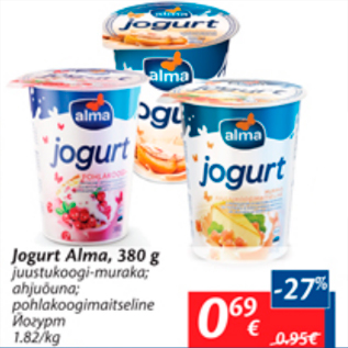 Allahindlus - Jogurt Alma, 380 g