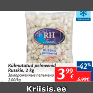 Allahindlus - Külmutatud pelmeenid Russkie, 2 kg