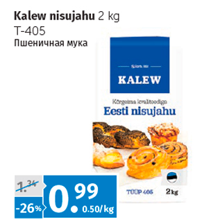 Allahindlus - Kalew nisujahu 2 kg T-405