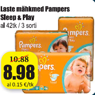 Allahindlus - Laste mähkmed Pampers Sleep & Play