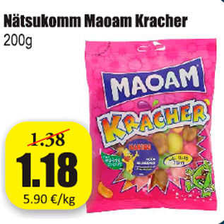 Allahindlus - Nätsukomm Maoam Kracher 200 g