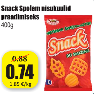 Allahindlus - Snack Spolem nisukuulid praadimiseks 400 g