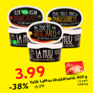 Allahindlus - Valik LaMuu ökojäätiseid, 400 g