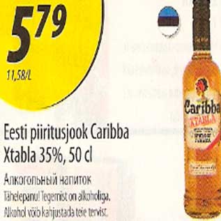 Allahindlus - Eesti piiritusjook Caribba Xtabla