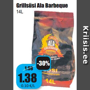 Allahindlus - Grillsüsi Ala Barbeque 14L