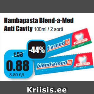 Allahindlus - Hambapasta Blend-a-Med Anti Cavity