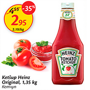 Allahindlus - Ketšup Heinz Original, 1,35 kg