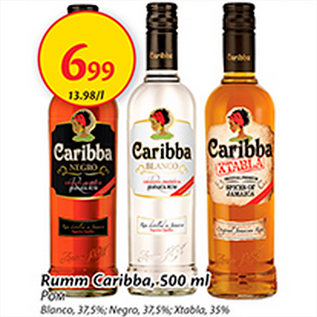 Allahindlus - Rumm Caribba, 500 ml