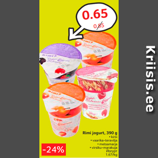 Allahindlus - Rimi jogurt, 390 g