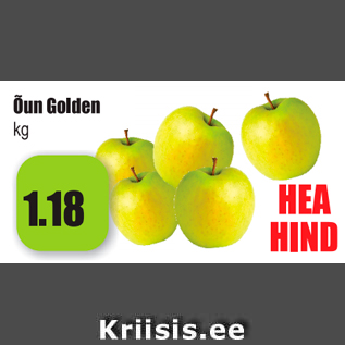 Allahindlus - Õun Golden kg