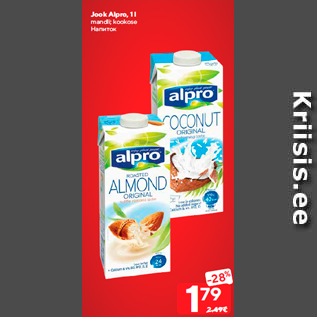 Allahindlus - Jook Alpro, 1 l