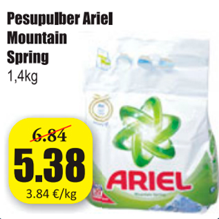 Allahindlus - Pesupulber Ariel Mountain Spring 1,4 kg