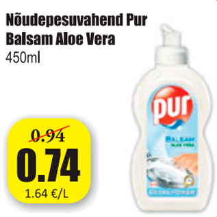 Allahindlus - Nõudepesuvahend Pur Balsam Aloe Vera