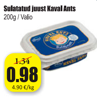 Allahindlus - Sulatatud juust Kaval Ants