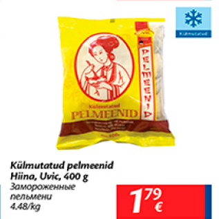 Allahindlus - Külmutatud pelmeenid Hiina, Uvic, 400 g