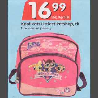 Allahindlus - Koolikott Lttlest Petshop