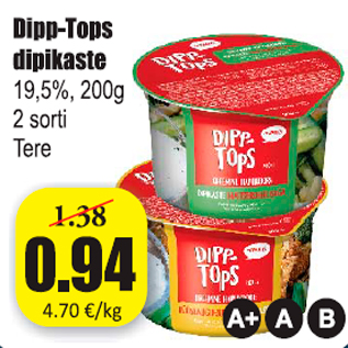 Allahindlus - Dipp-Tops dipikaste