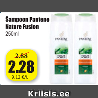 Allahindlus - Šampoon Pentene Nature Fusion 250 ml