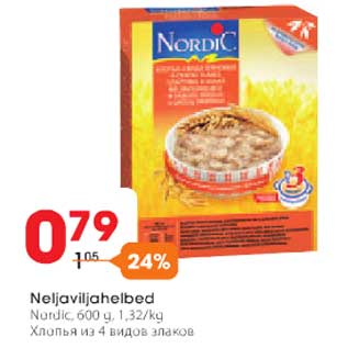 Allahindlus - Neljaviljahelbed Nordic, 600 g