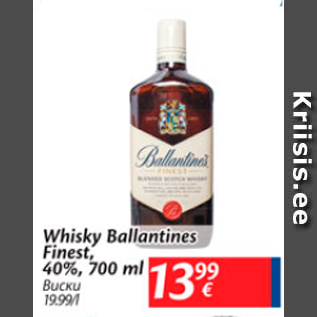 Allahindlus - Whisky Ballantines Finest