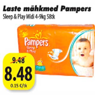 Allahindlus - Laste mähkmed Pampers