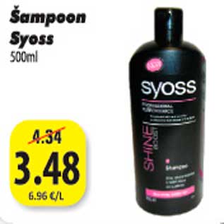 Allahindlus - Sampoon Syoss 500 ml