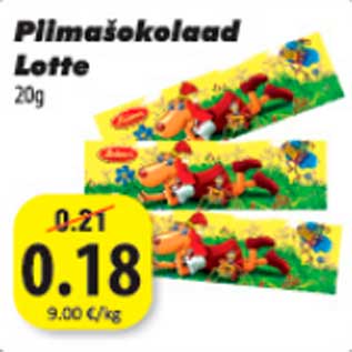 Allahindlus - Piimašokolaad Lotte 20 g