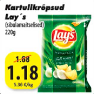 Allahindlus - Kartulikrõpsud Lay"s (sibulamaitselised) 220 g