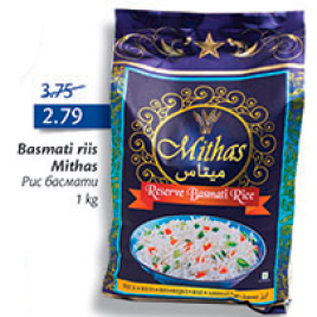 Allahindlus - Basmati riis Mithas 1 kg