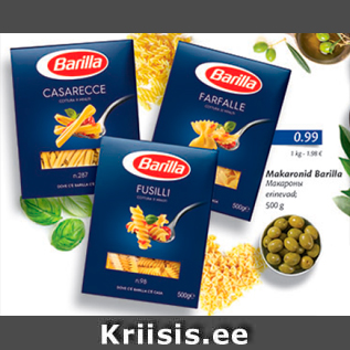 Allahindlus - Makaronid Barilla