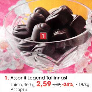 Allahindlus - Assortii Legend Tallinast