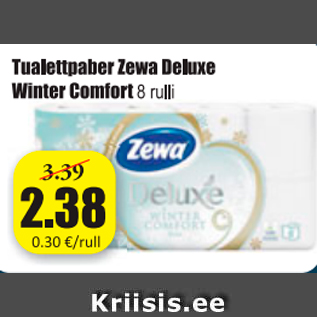 Allahindlus - Tualettpaber Zewa Deluxe Winter Comfort