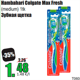 Allahindlus - Hambahari Colgate Max Fresh