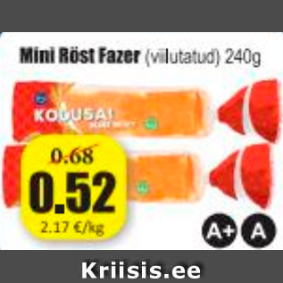 Allahindlus - Mini Röst Fazer