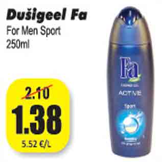 Allahindlus - Dušigeel Fa 250 ml