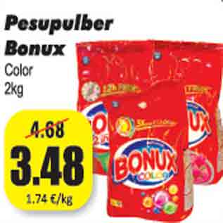 Allahindlus - Pesupulber Bonux 2 kg