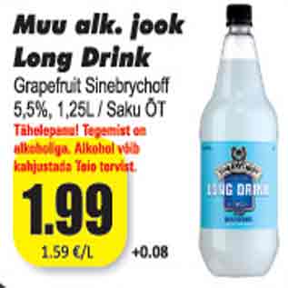 Allahindlus - Muu alk.jook Lond Drink 5,5%, 1,25L