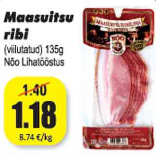 Allahindlus - Maasuitsu ribi (viilutatud) 135 g Nõo