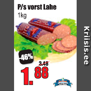 Allahindlus - P/s vorst Lahe 1 kg