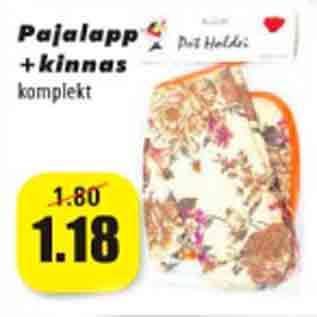 Allahindlus - Pajalapp + kinnas komplekt