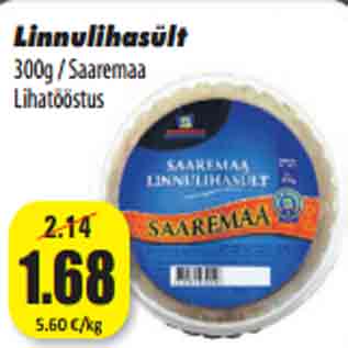 Allahindlus - Linnulihasült 300g / Saaremaa Lihatööstus