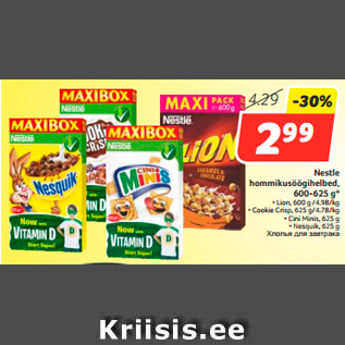 Allahindlus - Nestle hommikusöögihelbed, 600-625 g*