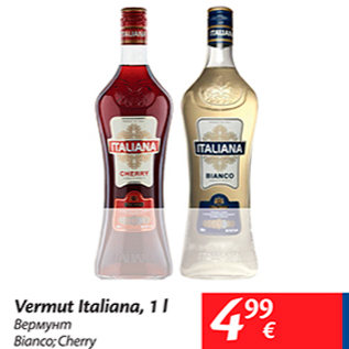 Allahindlus - Vermut Italiana, 1 l