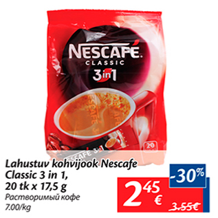 Allahindlus - Lahustuv kohvijook Nescafe Classic 3 in 1