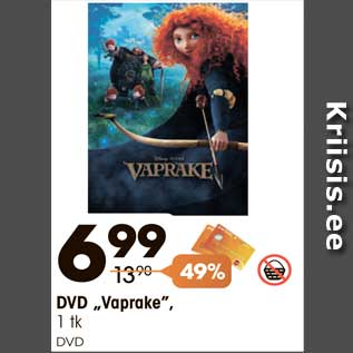 Allahindlus - DVD „Vaprake”, 1 tk